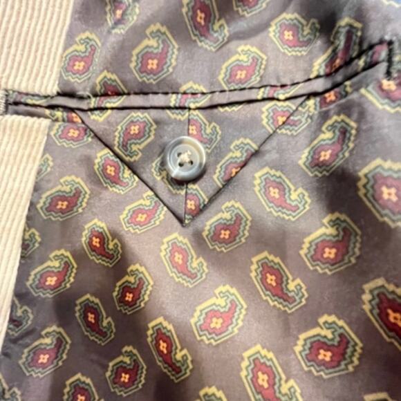 Chaps Men's 46L Camel Corduroy Blazer 100% Cotton Sportscoat Jacket - Picture 9 of 15